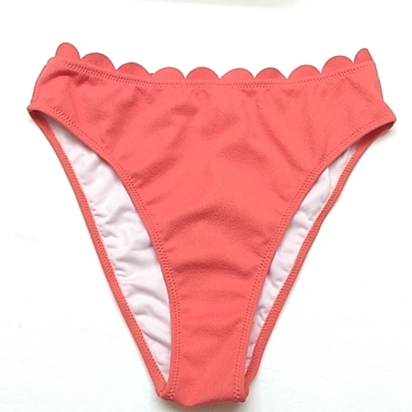 CUPSHE Scallop Edge High-Cut Bikini Swimsuit Bottom SIZE SMALL NWT - Picture 1 of 6